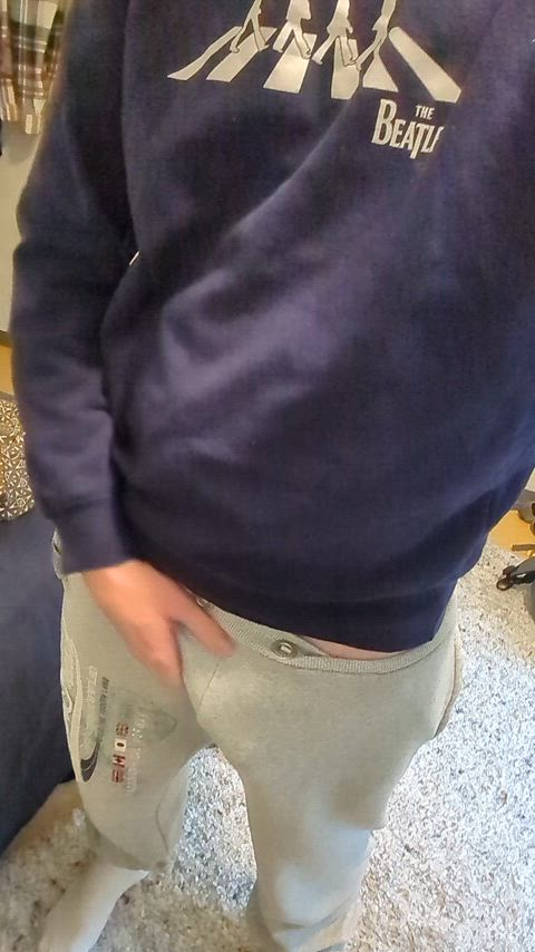 Grey sweatpants season