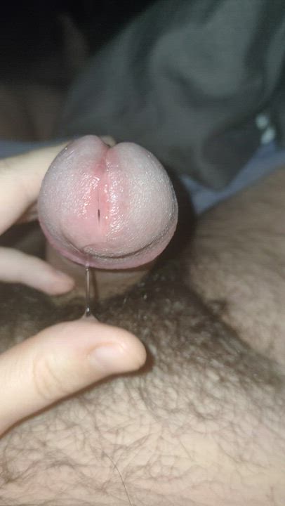 Masturbating Penis Precum gif