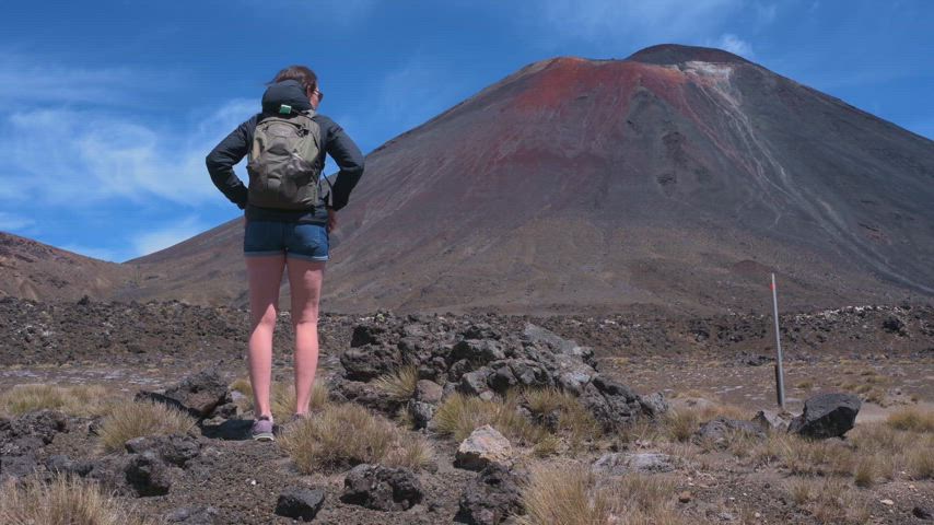 For the LOTR fans here! Really had to pee on the way up to Mt Doom!