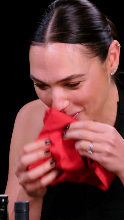 Gal Gadot swallows producers loads like a champ