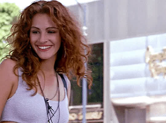 julia roberts redhead vintage gif