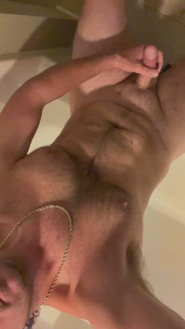 Big Dick Chubby Cock Male Masturbation Masturbating gif