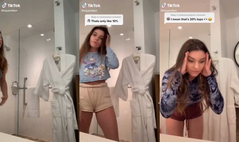 brunette compilation teen tiktok twerking gif