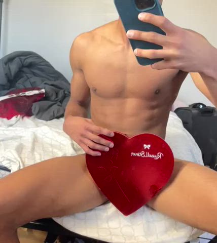 abs bbc big dick cock masturbating skinny surprise twink gif