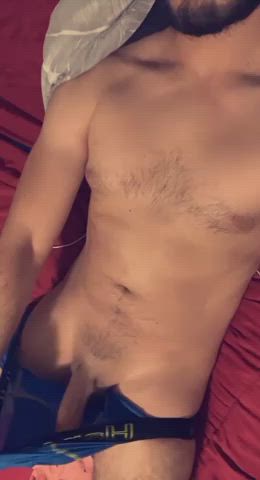 Cock Erection Exhibitionist Male Masturbation Nude gif