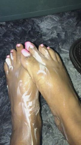 Ebony Feet Fetish Worship gif