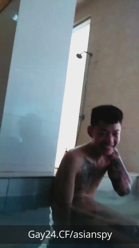 asian asian cock dorm hidden cam shower spy spy cam voyeur gif