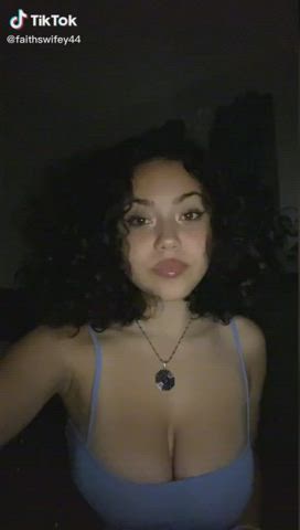 big tits cute latina teen tiktok gif