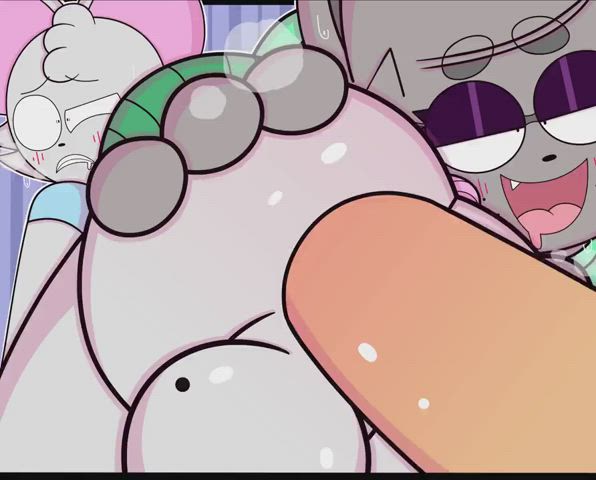 animation ass big ass big dick bisexual cartoon gay girlfriend yaoi gif