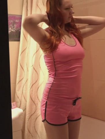 Redhead Russian Shower gif