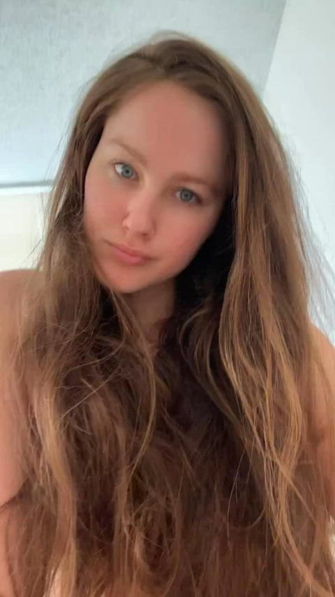 long hair nipslip nude gif