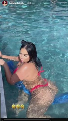 bikini swimming pool swimsuit thong gif