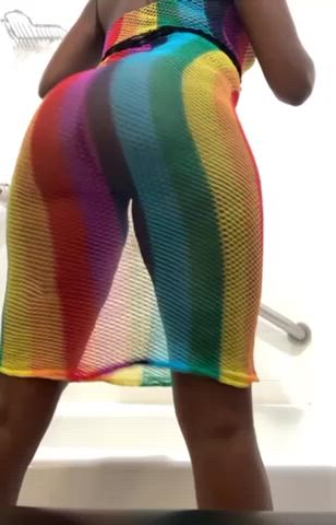 Ass Ebony Shower Twerking gif