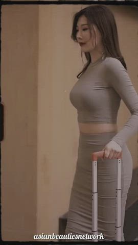 babe boobs chinese cute tits gif