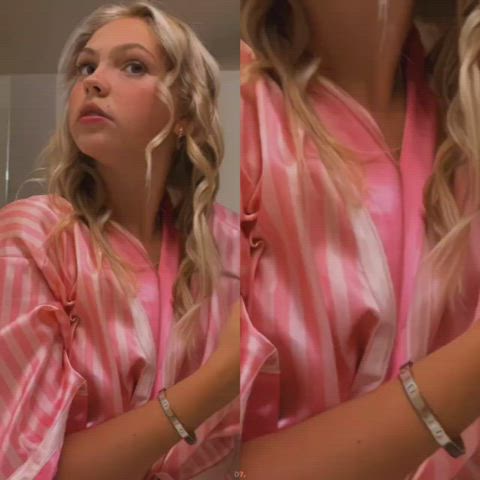 celebrity nipslip small tits gif