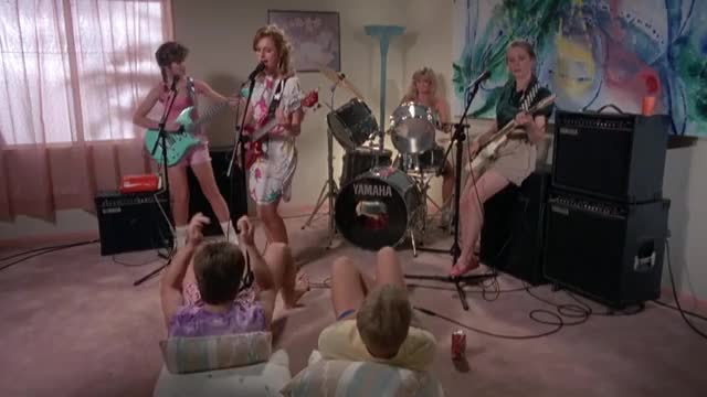 Kimberly McArthur - Slumber Party Massacre II - band scenes