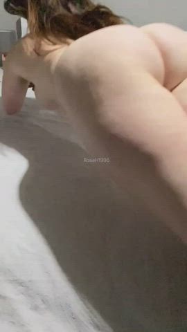 Deepthroat Dildo Fingering gif