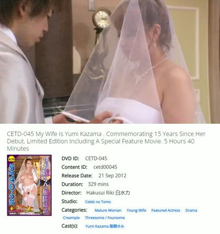 blowjob bride caption jav japanese wedding yumi kazama gif