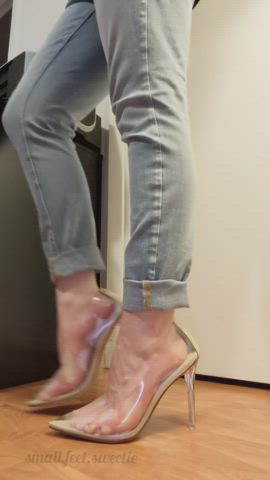 Feet Feet Fetish Foot Foot Fetish Heels Jeans Shoes gif