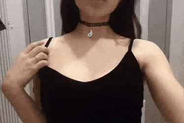 Brunette Small Tits Teen gif