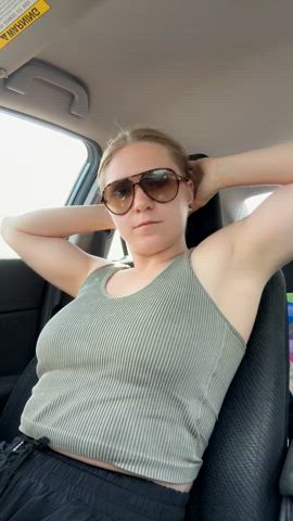 blonde cute hallegoodgirl milf titty drop just-boobs gif