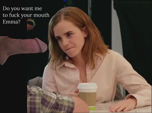 actress big dick celebrity cock emma watson thick cock celebs rule-34 gif