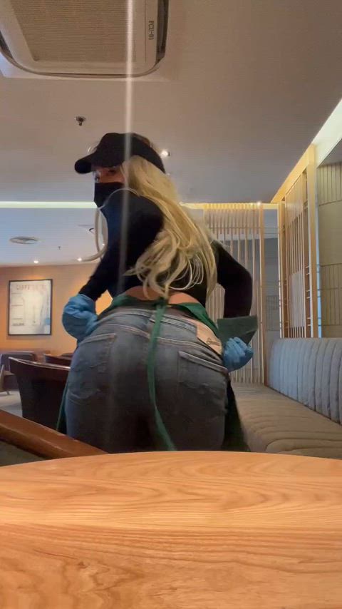 ass assholebehindthong public gif