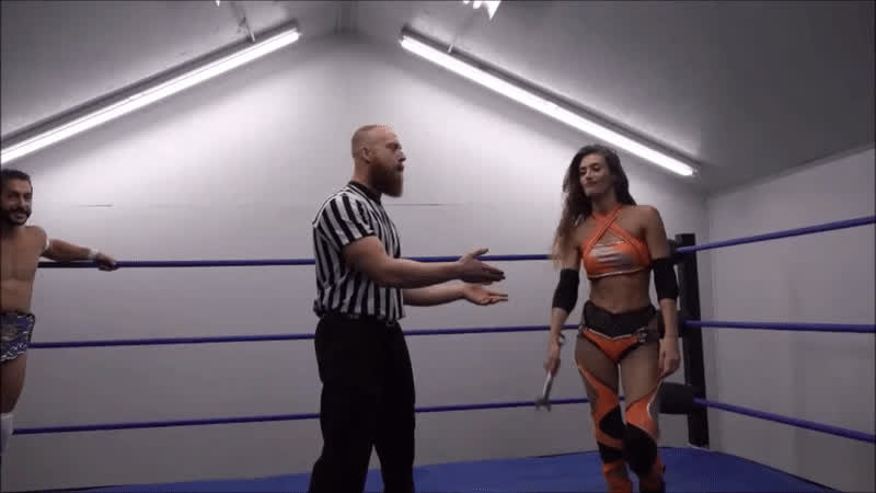 brunette white girl wrestling gif