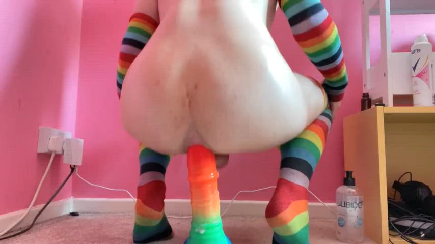 Rainbow color and this toy can make me more orgasmic.