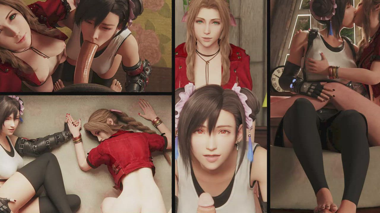 Aerith x Tifa Love Triangle VR (Hentai VR /Auxtasy) [Final Fantasy VII]