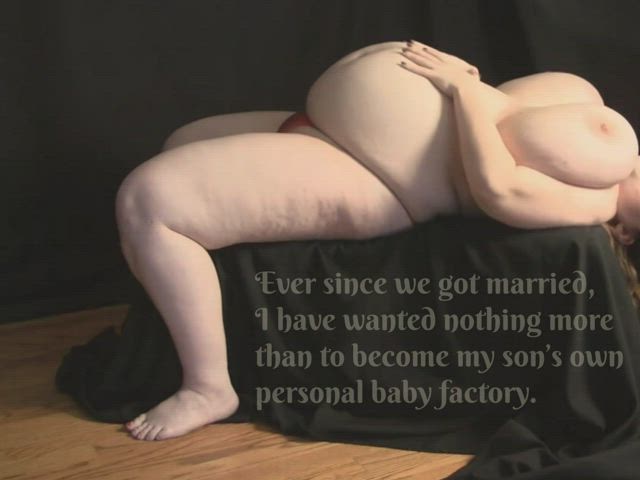 bbw breeding caption fantasy mom pregnant shower son taboo gif