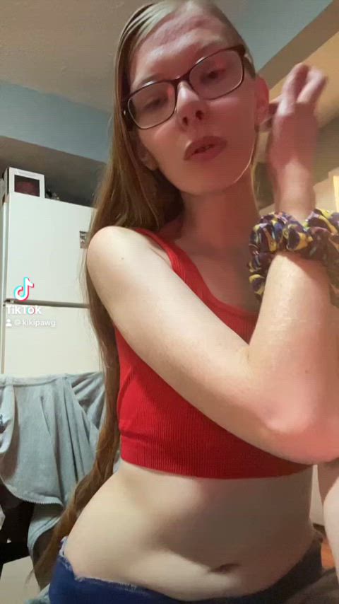 tiktok glasses clothed gif