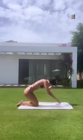 bikini doggystyle yoga gif