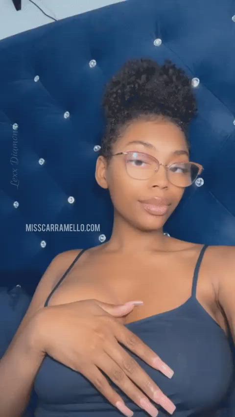 big tits cute ebony natural tits gif