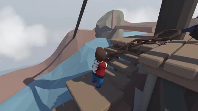 Human fall flat water shortcut