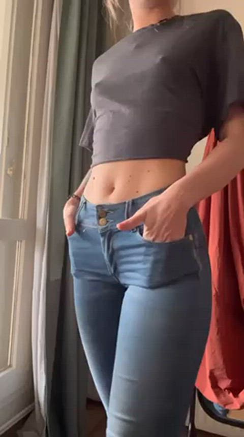 amateur blonde petite tight tight ass tits gif