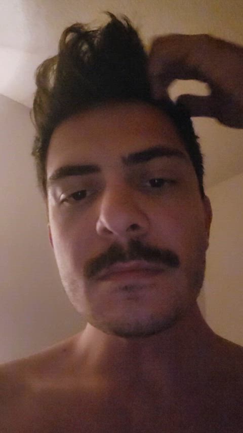 My mustache and cock both say goodnight