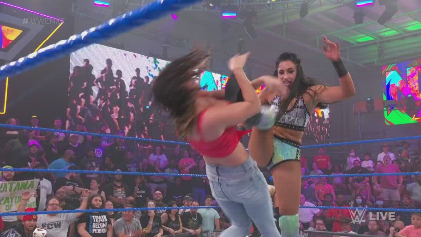 Big Tits Celebrity Wrestling gif