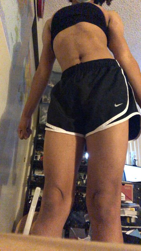 cute femboy fitness gif