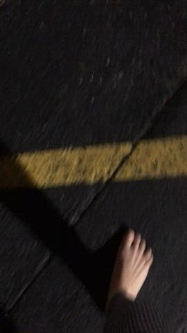 Walking into a store barefoot “oc”