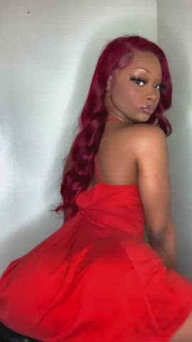 Ass Clapping Dress Ebony Jiggling Thick Twerking gif