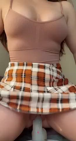 dildo fingering pussy gif