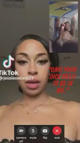 She shocked but like what she see😳🤤