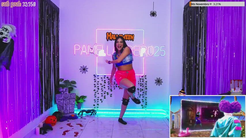 abs latina shorts gif
