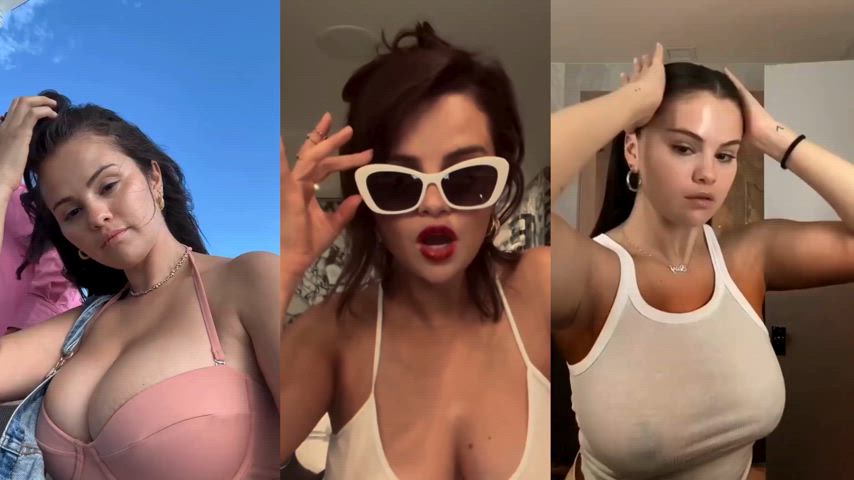 big nipples boobs busty see through clothing selena gomez gif