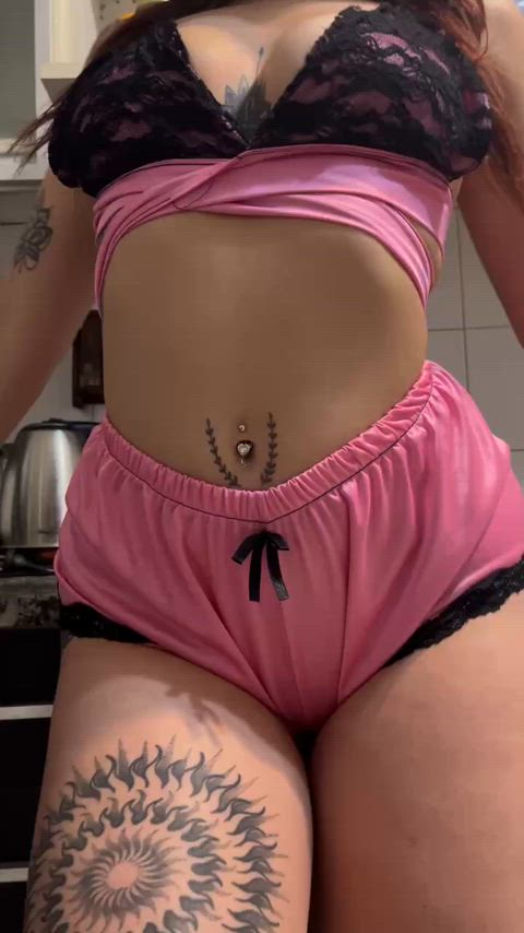 amateur ass booty cute homemade solo tease teen tiktok gif