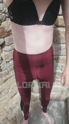 Legging is wetting.