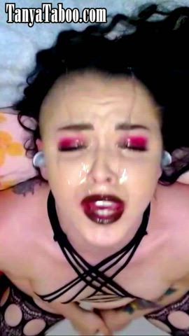 blowjob dad daddy daughter deepthroat family sloppy step-dad step-daughter gif