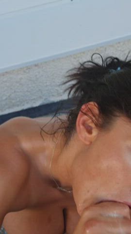 Blowjob Cumshot NSFW Porn GIF by daqnagold