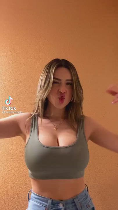 Big Tits Teen TikTok gif
